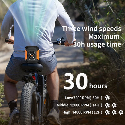 Orin21: Ventilatore da Cintura Powerbank 5000 mah & Torcia