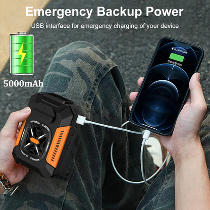 Orin21: Ventilatore da Cintura Powerbank 5000 mah & Torcia