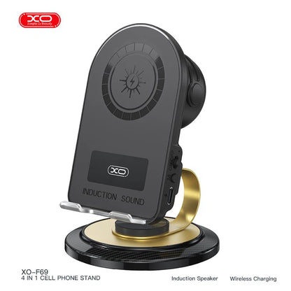 Orin21: XO 4 in 1 supporto telefono con altoparlante e carica wireless