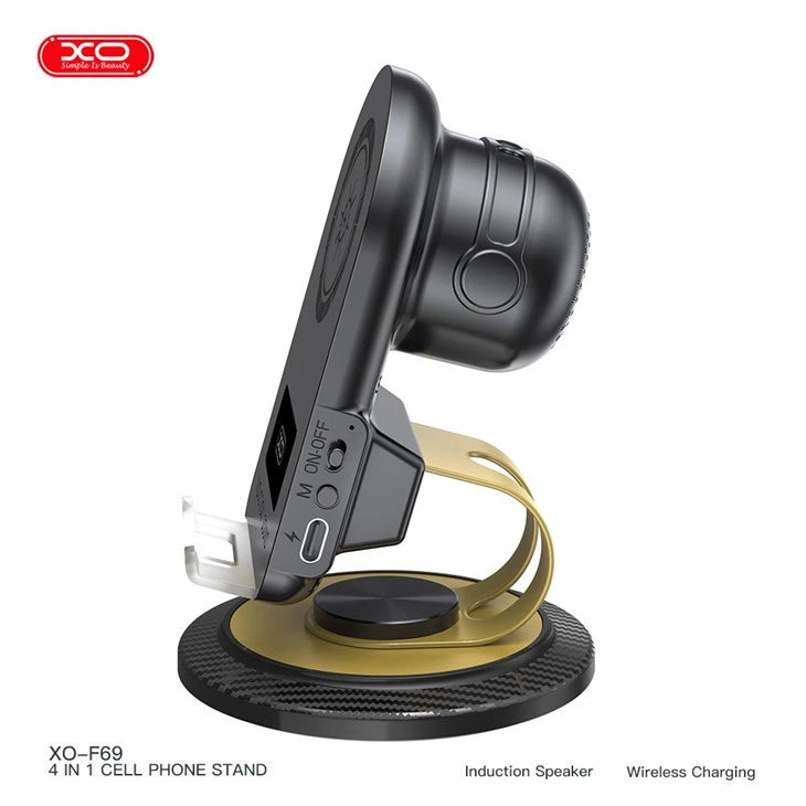 Orin21: XO 4 in 1 supporto telefono con altoparlante e carica wireless