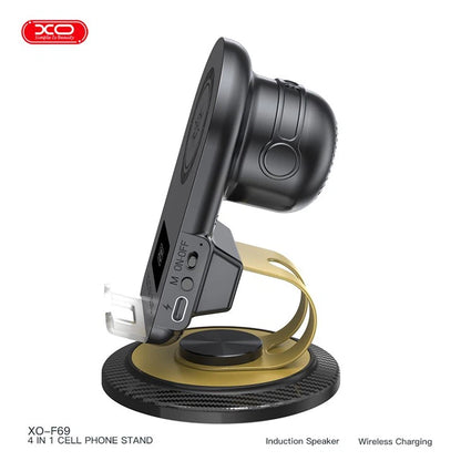 Orin21: XO 4 in 1 supporto telefono con altoparlante e carica wireless